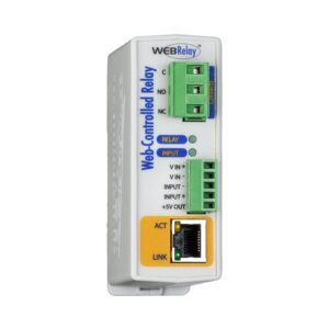 an image of a controlbyweb webrelay device in a white background