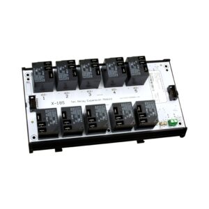 an image of a controlbyweb x-18s which is a current relay expansion module in a white background