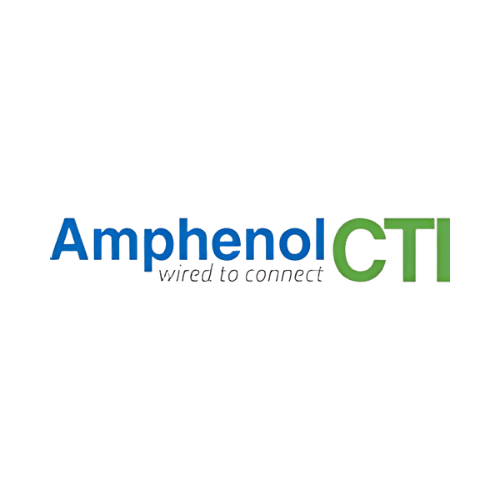 an image of cti industries amphenol's logo in a white background