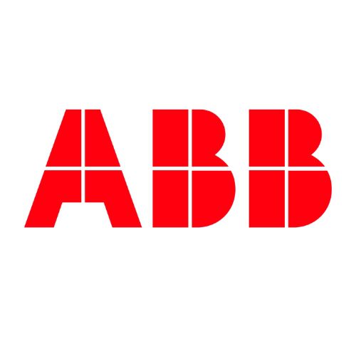 an image of abb's logo in a white background