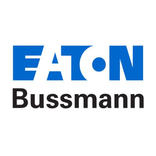 an image of eaton bussmann's logo in a white background