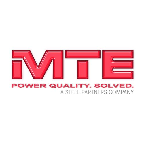 an image of mte's logo in a white background