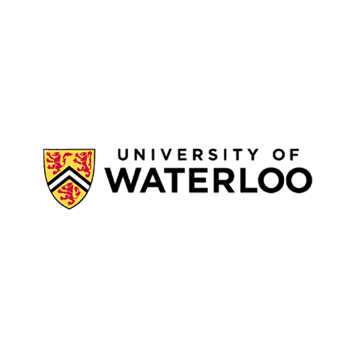 an image of university of waterloo's logo in a white background