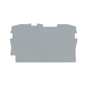2002-1291-WAGO | End and intermediate plate; 0.8 mm thick; gray