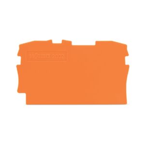 2002-1292-WAGO | End and intermediate plate; 0.8 mm thick; orange