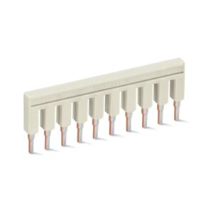 2002-410-WAGO | Push-in type jumper bar; insulated; 10-way; Nominal current 25 A; light gray