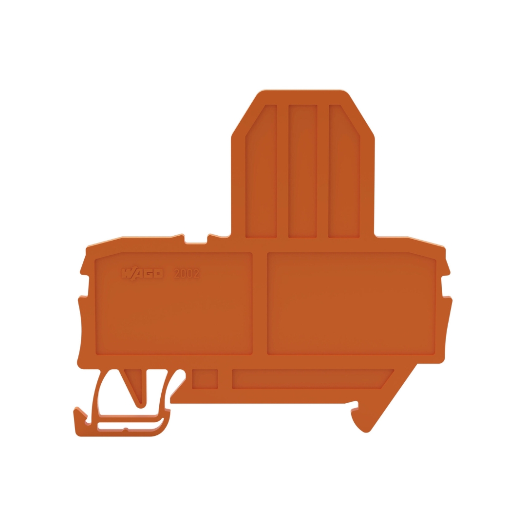 2002-992-WAGO | End plate for fuse terminal blocks; 2 mm thick; orange - Image 2