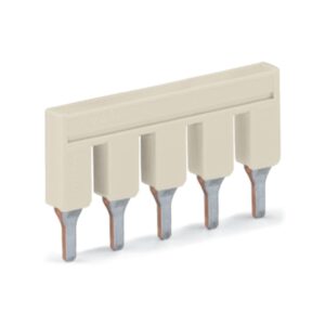 2006-405-WAGO | Push-in type jumper bar; insulated; 5-way; Nominal current 41 A; light gray