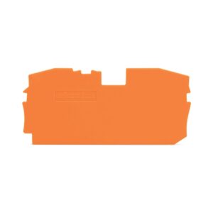 2016-1292-WAGO | End and intermediate plate; 1 mm thick; orange