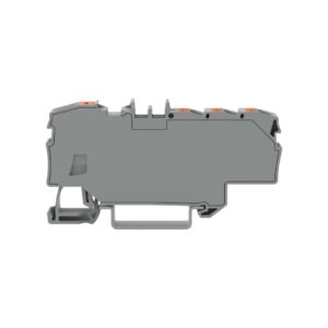 2206-8031-WAGO | Distribution terminal block with push-button 1 x 6 mm² / 6 x 1.5 mm², gray