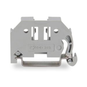 249-116-WAGO | Screwless end stop; 6 mm wide; for DIN-rail 35 x 15 and 35 x 7.5; gray