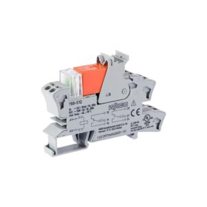 788-512-WAGO | Relay module; Nominal input voltage: 24 VAC; 2 changeover contacts; Limiting continuous current: 8 A; Red status indicator; Module width: 15 mm; 2,50 mm²; gray
