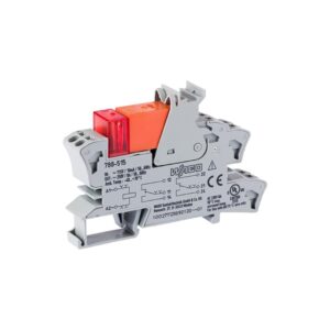 788-515-WAGO | Relay module; Nominal input voltage: 115 VAC; 2 changeover contacts; Limiting continuous current: 8 A; Red status indicator; Module width: 15 mm; 2,50 mm²; gray