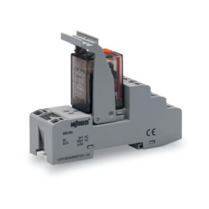 858-504-WAGO | Relay module; Nominal input voltage: 24 VAC; 4 changeover contacts; Limiting continuous current: 5 A; with manual operation; Red status indicator; Module width: 31 mm