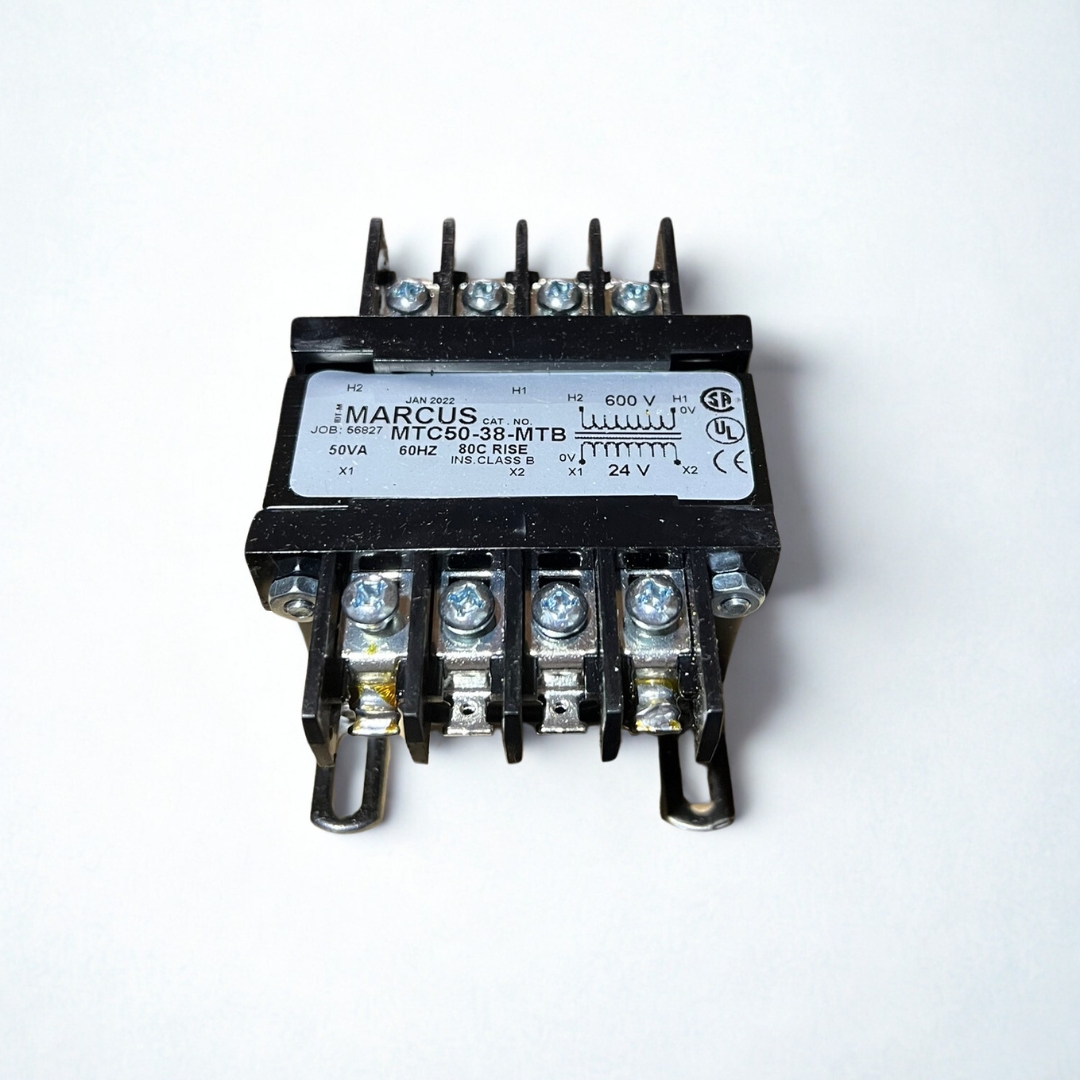 MTC50-38-MTB - Marcus Transformers | 50VA 600V - 24V Control Transformer