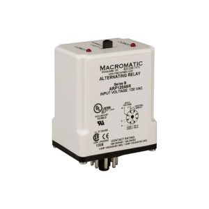 ARP120A2R - Macromatic | Duplex Alternating Relay, 10 Amp, 120VAC, DPDT, 11 pin, selector switch