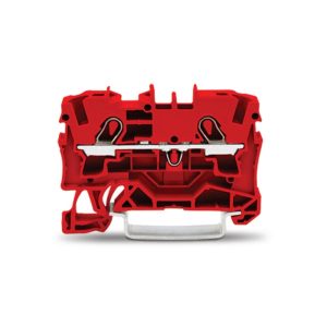 2004-1203-WAGO | 2-conductor through terminal block; 4 mm²; suitable for Ex e II applications; side and center marking; for DIN-rail 35 x 15 and 35 x 7.5; Push-in CAGE CLAMP®; 4,00 mm²; red