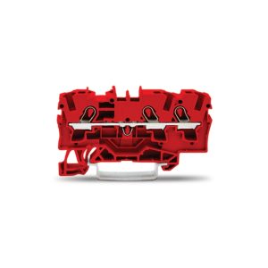 2004-1303 | 3-conductor through terminal block; 4 mm²; suitable for Ex e II applications; side and center marking; for DIN-rail 35 x 15 and 35 x 7.5; Push-in CAGE CLAMP®; 4,00 mm²; red