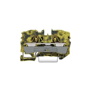 2010-1201/000-053 | 2-conductor through terminal block, 10 mm², dark gray-yellow