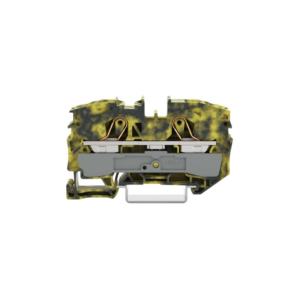 2016-1201/000-053 | 2-conductor through terminal block 16 mm², dark gray-yellow