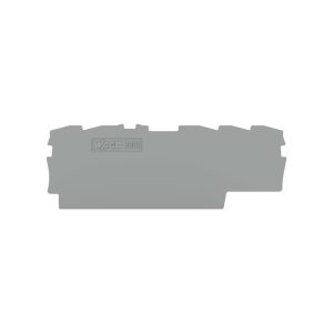 2002-1595  - WAGO | End and intermediate plate; 0.8 mm thick; gray
