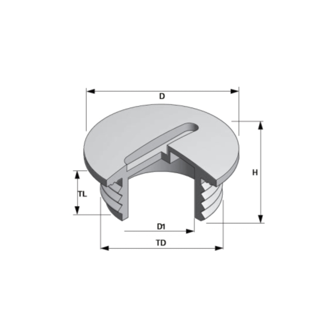 188.725 - ITC | M25 brass nickel plated stopping plug - Image 2