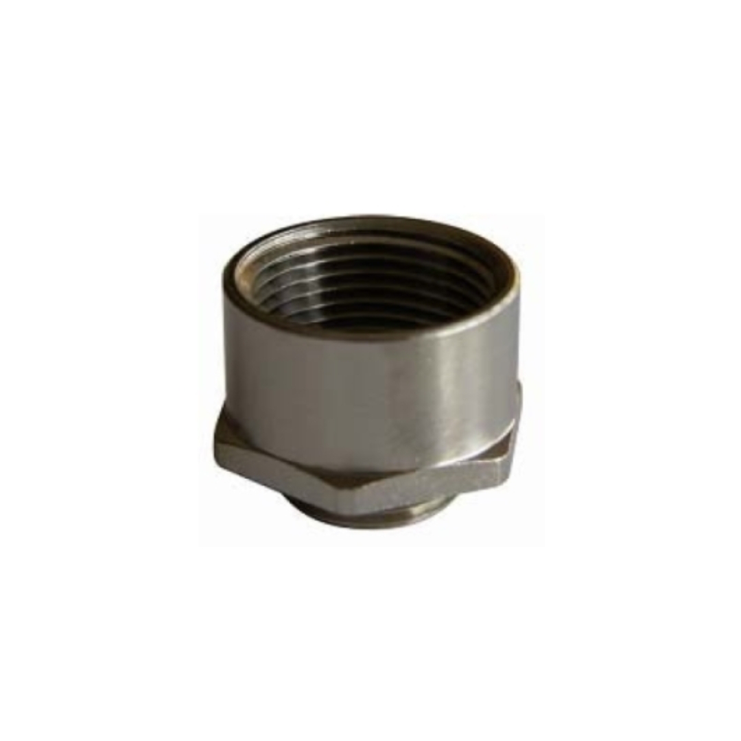 194.633 - ITC | Thread adapter, brass nickel plated, M25(M) to 3/4"NPT(F)
