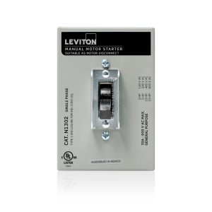 N1303-DS - Leviton | Double-Pole AC Manual Motor Controller