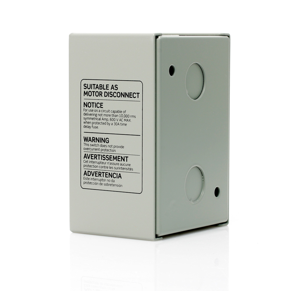 N1303-DS - Leviton | Double-Pole AC Manual Motor Controller - Image 3