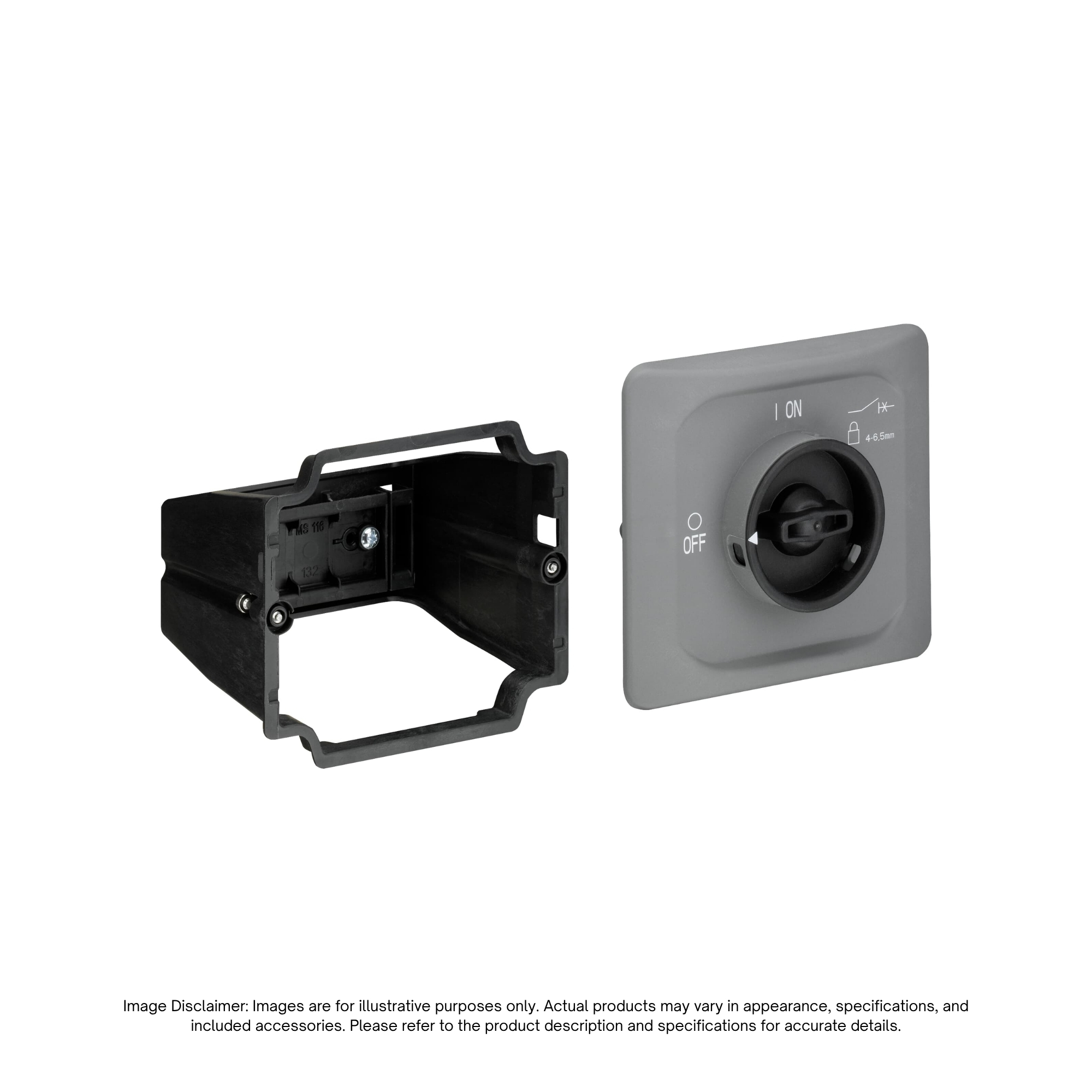 DMS132-G - ABB | "MS116/132 DOOR MT KIT, IP65, GY/BK"