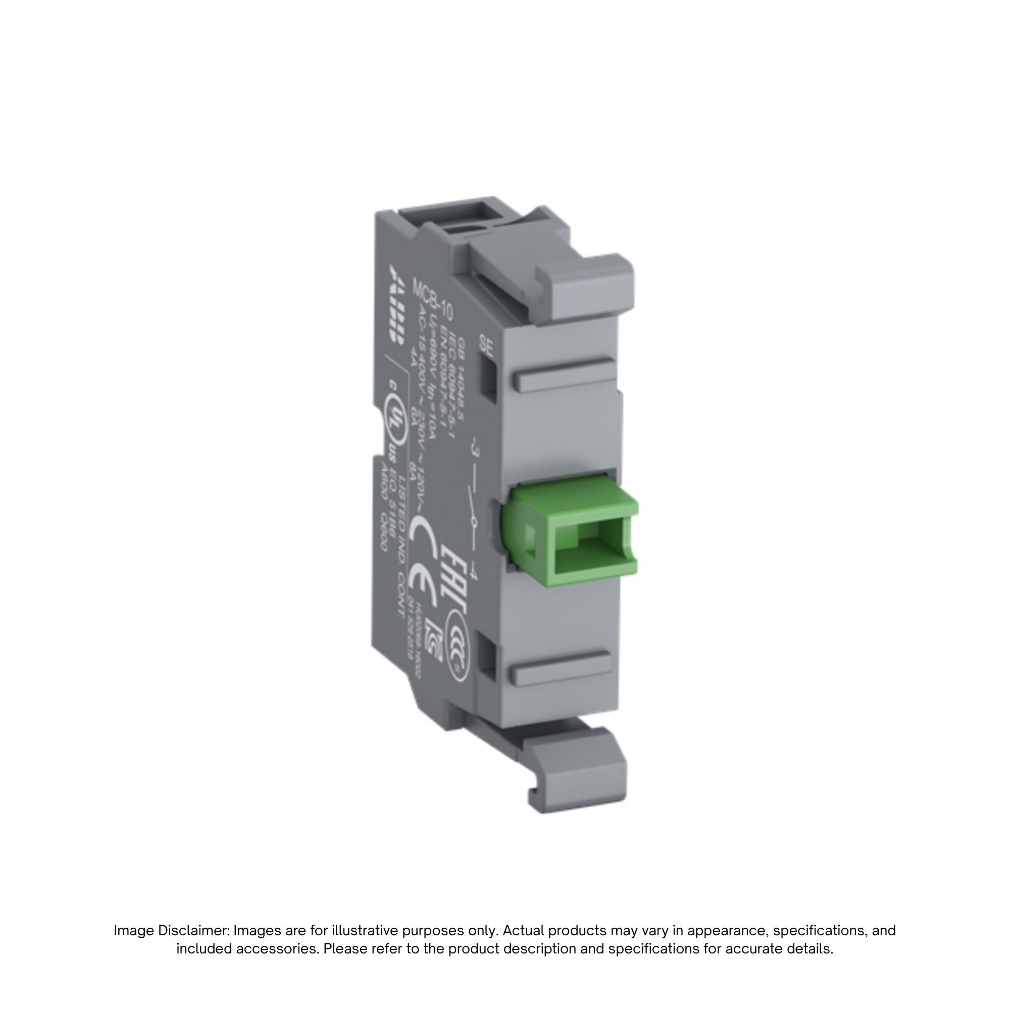 MCB-10 - ABB | "CONTACT BLOCK, 2 ACROSS, 1 N.O."