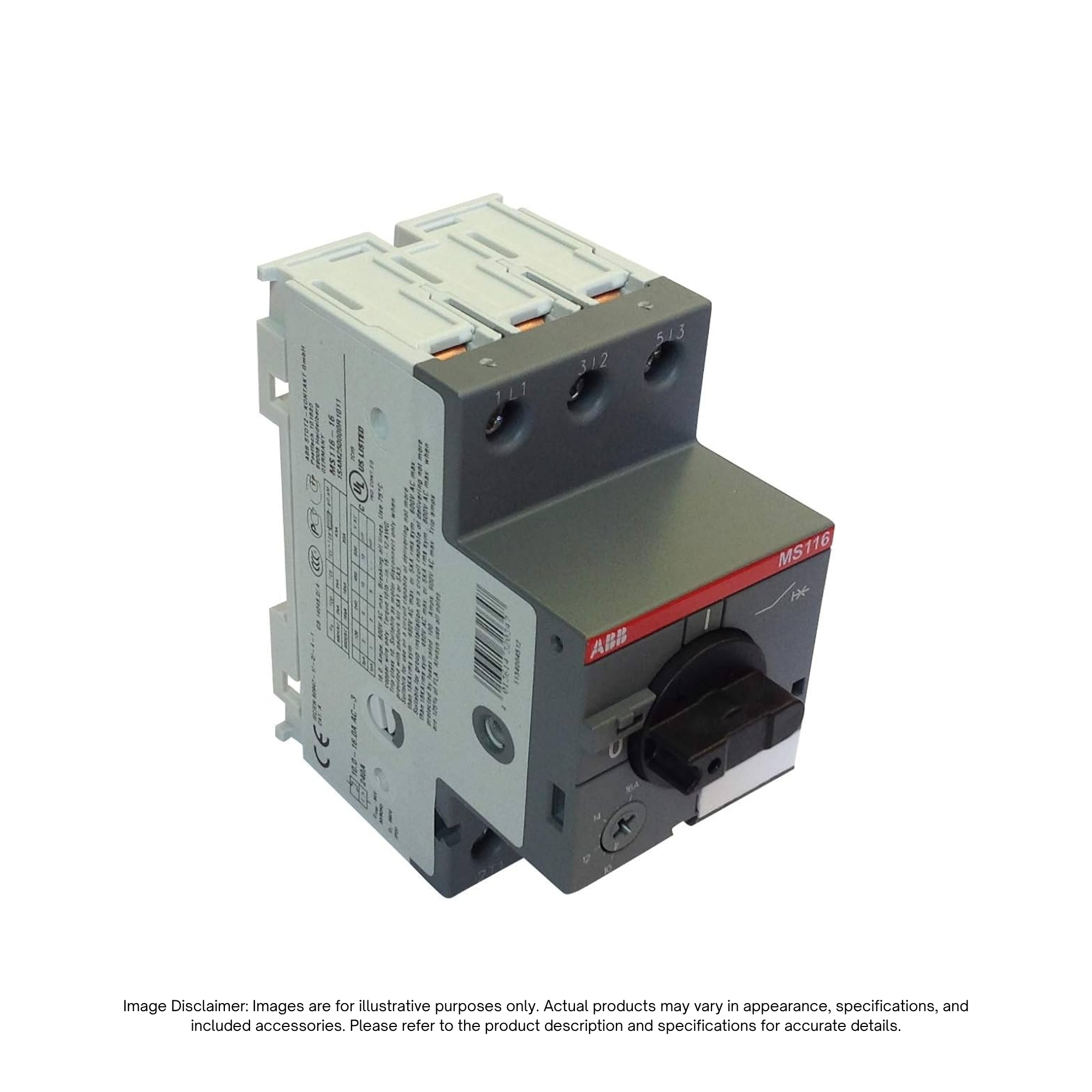 MS116-16 - ABB | MAN.MOTOR PROTEC,10.0-16A,10HP/600V,5KA