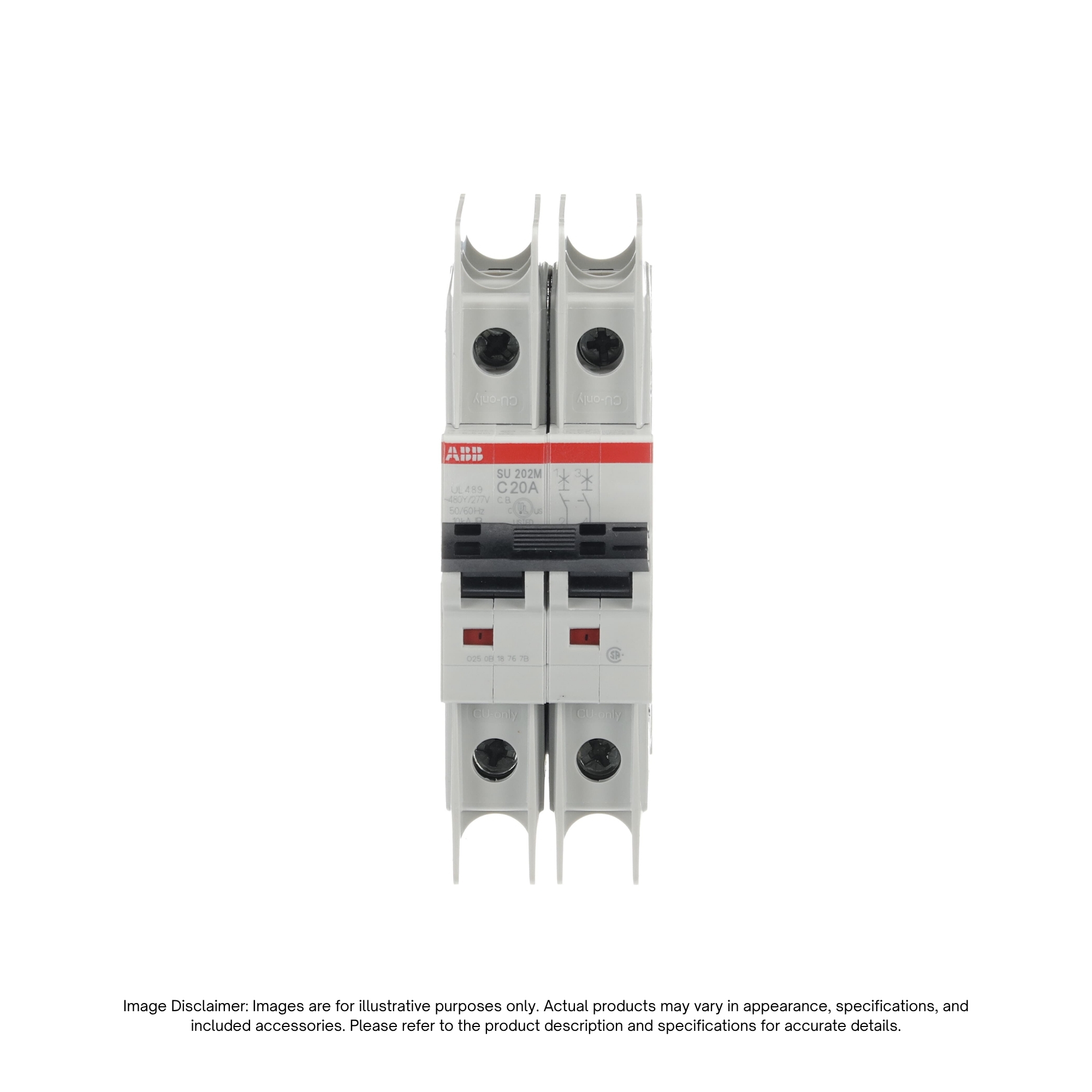 SU202M-C20 - ABB | UL489 MCB 2P C 20A 480/277