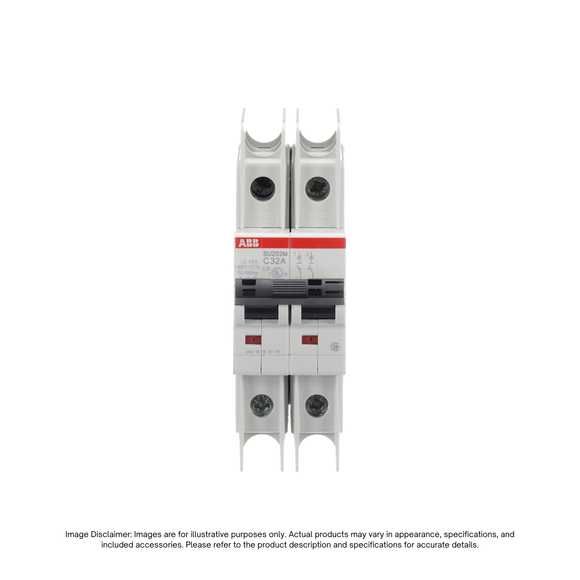 SU202M-C32 - ABB | UL489 MCB 2P C 32A 480/277