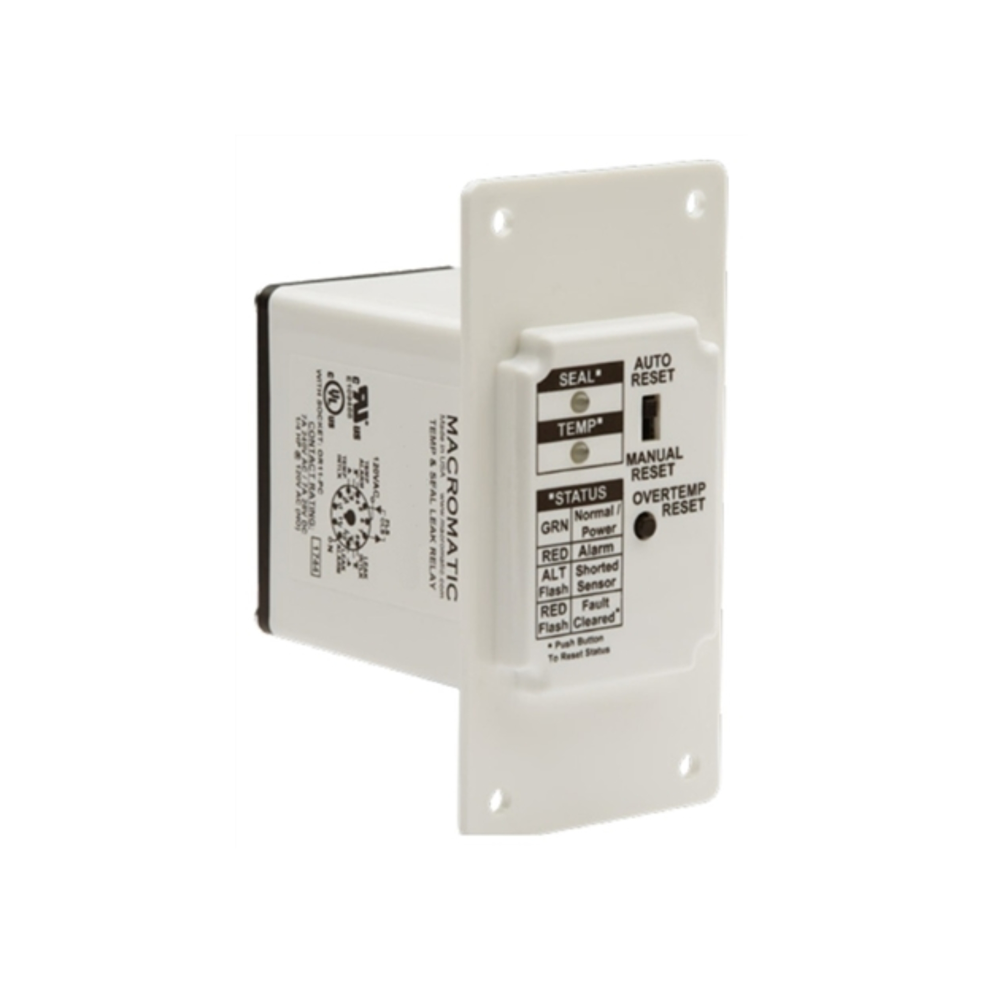 TCF2F - Macromatic | Over Temp/Seal Leak Relay; 120VAC; flang